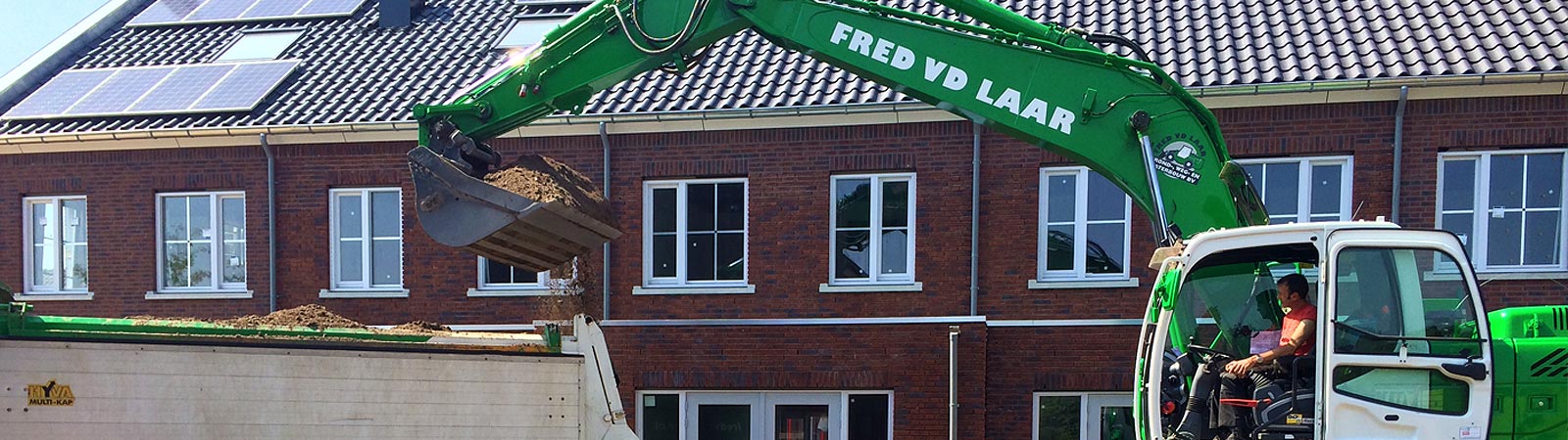 Nieuwbouw woningen grondverzet Fred van de Laar Grond-, weg- en waterbouw door Fred van de Laar BV uit Sint-Oedenrode uit Sint-Oedenrode