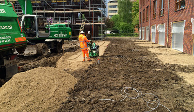 Grond-, riool-, en straatwerk voor 49 woningen Arnhem