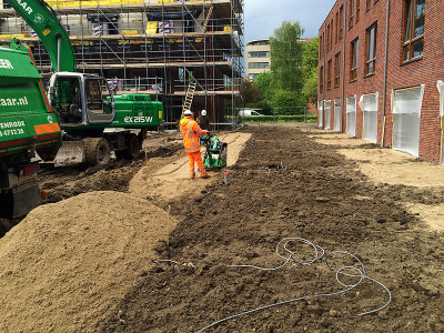 Grond-, riool-, en straatwerk voor 49 woningen Arnhem
