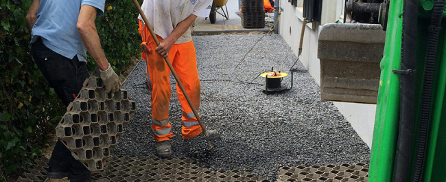 Maarheeze tuin grondwerk en straatwerk incl. bomen verplaatsen